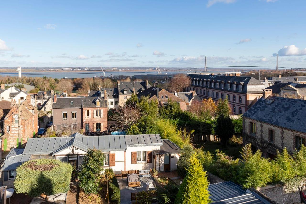 Là-Haut - 3 Panorama of the Estuary - City Center Honfleur Esterno foto
